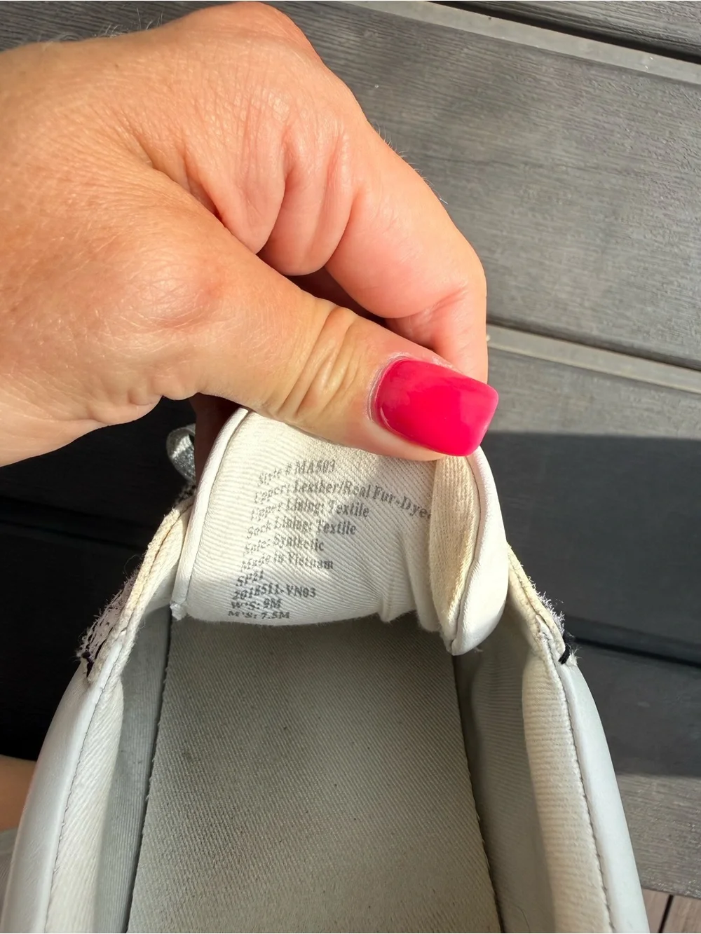 Madewell White, Black Speckle & Tan Mixed-Media Sneaker